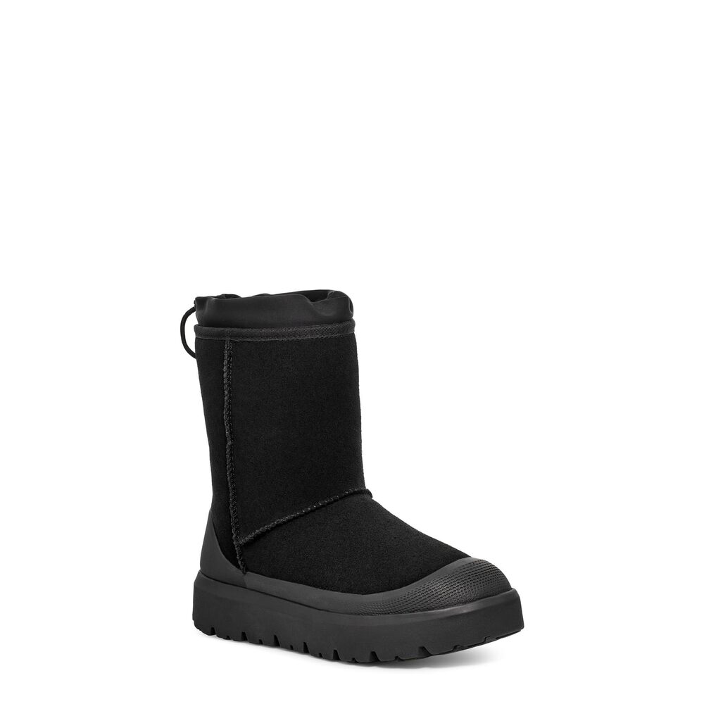UGG Men's Classic Short Weather Hybrid Boot, Black / Black, 8